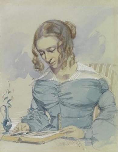 XSBPDPII Klassisches Ölgemälde Wand-Kunst Bild Leinwandk unstwerk Porträt von Maria Elizabeth Dadd der Schwester des Künstlers von Richard Dadd Posterdrucke für Wohnkultur 60x90cm