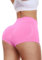 Vertvie Sporthose Damen Kurz Scrunch Sport Shorts Hotpants Hoch Taille Gym Shorts Push Up Kurze Leggings Sexy Yoga Shorts Fitness Workout Radlerhose Sport(Rosa,M)