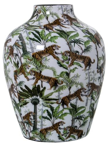 Alexandra House Living Vase Metall Tiger 21 x 21 x 26 cm