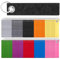Nuenen 100 Stück 13 x 3 cm Bunte Filz Schlüsselanhänger Rohlinge Schlüsselringe mit Anhänger aus Filz Schlüsselbänder für Schulrücksack Tasche Geldbörse Schlüssel Basteln(Mehrfarbig)