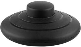 Fußschalter für Lampen, Kabel-Zwischenschalter mit Druckknopf, für 2- oder 3-adrige Kabel, Schwarz