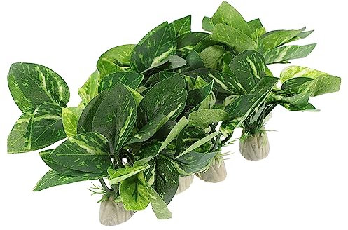 Toddmomy Aquarium Plants Ground Cover 10pcs Artificially Decorated Fake Plants for Fish Tank Small Compact