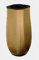 Elegante Grabvase aus Edelstahl -bronzefarben -