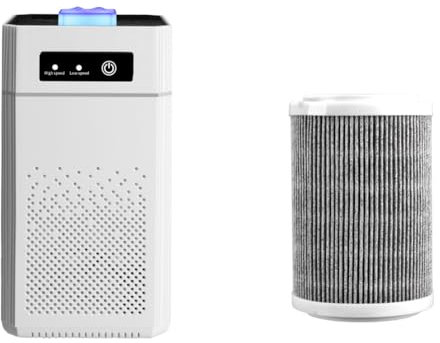 Ohulelks Air Purifier USB Portable Air Purifier with Aromatherap Smoke Odor Filter with Replaceable Filter for Home Car Kitchen