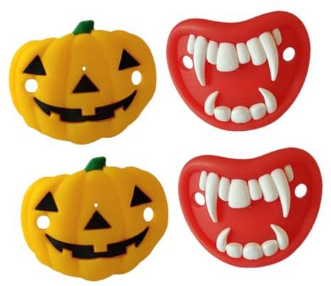 UKCOCO 4stücke Kreativer Halloween-sauger Aus Tragbar Für Junge Mädchen Beißring-spielzeug Für Junge Mädchen Beruhigungsspielzeug Für Geeignet Für Einsatz Im Freien