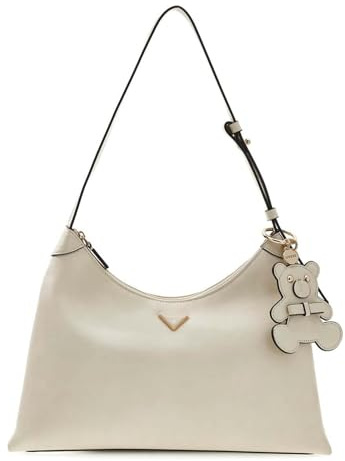 GUESS Schultertasche Kassie Hobo Bag Cream White creme