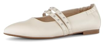Gabor Damen Klassische Ballerinas, Frauen Ballerinas,senk-spreizfuss,Lady,Ladies,Women's,Woman,Ballerina-Schuhe,Panna (Silber),43 EU / 9 UK