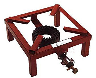 FORNELLONE A Gas 4 Piedi 40x40CM - Fornello - Tipo Pesante - BRUCIATORE in GHISA