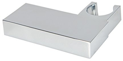 ATCO® Brausehalter Brausehalterung für Brause Brausekopf Handbrause Stabhandbrause Halterung Duschsysteme Duschkopfhalterung Dusche Brauseschlauch Duschkopf Bad eckig Messing Chrom
