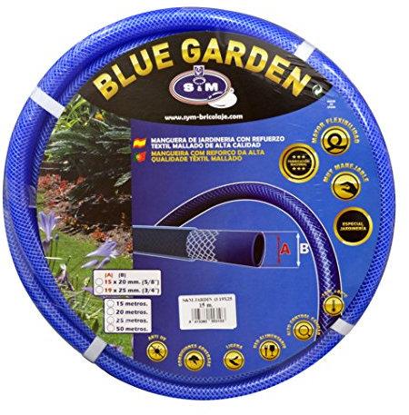 S&M 553103 - Manguera de jardinería reforzada BLUE GARDEN 15 metros