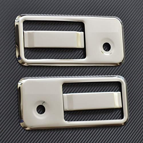2 x 3D Chrom Super Edelstahl Spiegel Griff Tür Bezüge für FH FM FL LKW