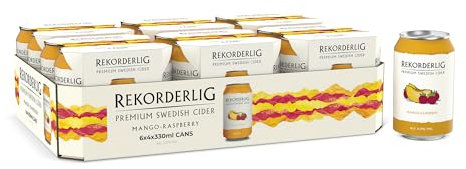 Rekorderlig Mango-Raspberry Cider 24 x 330 ml (cans)