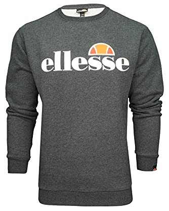 Ellesse Mens SL Succiso Sweatshirt, Dark Grey Marl, SML