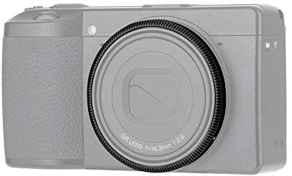 Metal Accent Ring Cap for Ricoh GR III GRIII GR3 Digital Camera, Replace Original Ricoh GN-1 Ring Cap, Lens Cover Protector for Camera Lens Decoration - Black