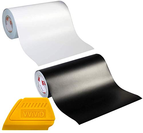 ORACAL Kit de iniciación de vinilo de 2 rollos (negro mate/blanco, 12 x 5 pies)