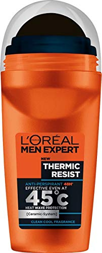 L'Oréal Paris Men Expert Antiperspirant Thermic Resist Dezodorant im Kugel, Schutz für 48H, 50ml