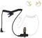 UAYESOK Écouteur de Casque de Surveillance de 2,5 mm pour récepteur/écoute Uniquement avec Tube de Bobine Acoustique à Couverture d'air et Une Paire d'embouts Moyens pour Radio Motorola Yaesu Kenwood