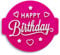Happy Birthday Stamp Embosser 6cm for Icing, Fondant, Cupcake, Cake, Baking, Decoration, Made in UK 1066 Factory (Pattern 7)