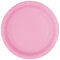 Unique- Platos de Papel Ecológicos-23 cm Rosa Claro-Paquete, Color light pink, 16 unidades (30879EU)