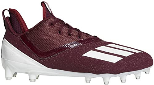 adidas Herren Adizero Fußballschuhe, Team Maroon-White-Collegiate Burgundy, 45 EU