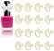 300PCS Nail Swatch Sticks, Butterfly Manicure Tip for Nail Art Gel Polish Color Display Tool (Natural Color Butterfly)