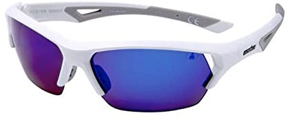 Foster Grant Sunglasses Men's Ironman Excursion White Mirror Polarised Semi Rimless (i12)