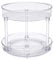 Amazon Basics Organizador de 2 bandejas giratorias, transparente, 22,9 cm de diámetro y 2 capas
