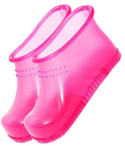 Beatifufu 1Paarpflegeeimerzuhauseentspannungrosigestiefelmassagekreativesmassagegerätfußstiefelbequemerblutthermozehengebrauchbadenzirkulationzumeinweichendernägelförderungderfüßezumbaden