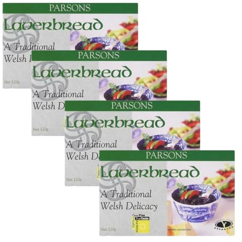 AETN Creations Parsons Laverbread Bundle Pack Consist of 4x120g Plus Fridge Magnet a Nutritious Welsh Delicacy