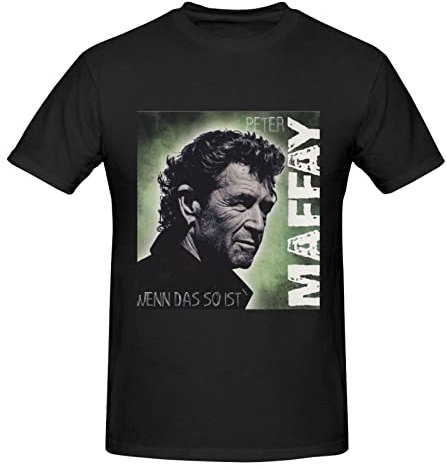 Peter German Maffay Herren Basic Kurzarm T-Shirt Baumwolle sportliche T-Shirts, Feuchtigkeitstransport, Geruchsschutz, Größen S-3xL