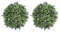 2piezas Bola De Planta Artificial Decorativa De Lavanda Y Césped Forma Redonda Para Decoración De Hogar Bodas Y Eventos