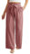 Ninee Damen Freizeithosen mit weitem Bein Hohe Taille Business Arbeit Locker Fließend Strand Palazzo Hosen(Dusky Pink,X-Large)