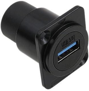 HangTon 5Pack USB 3.0 wasserdichte Kupplung Stecker Panel Buchse Bulkhead Durchführung, D-Typ Inline Kabel Buchse Zu Buchse Verlängerung Für Outdoor