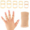 Grevosea 10 Stück Ovale Fingerschiene set fingerstütze zeigefinger fingerschutz fingerschiene kleiner finger für Daumen Mittelring, Zeigefinger Glätteisen,gebrochene Glättung (Größe 7,8,9,10,11)-Größ
