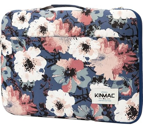 Kinmac 360° Full Cushioned Protective Water Resistant Laptop Sleeve case Bag For 15.6 inch-16 inch Laptop (Camellia)