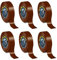 4All Electric Tape Strong Self-Adhesive PVC Insulation Tape for Masking Repairing and Protecting Electrical Wires and DIY Project(BROWN, 10metre)