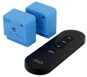 DiO Connected Home Kit de 2 módulos de persiana con Mando a Distancia de 5 Canales (433 MHz/Zigbee/BLE)