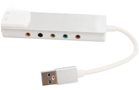 USB-Soundkarte, Externer USB-Sound-Adapter mit Umfangreichen 5.1-7.1-Schnittstellen für Laptop