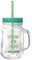 GRIRIW Tasse à Paille 500Ml en Verre avec Couvercle Mug à Boisson pour Jus Smoothie et Thé Bocal Portable Anti-Déversement pour Événements Mariages et Usage