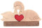 Elegante Puzzle Statue Aus Holz Paar Puzzle Statue Kunsthandwerk Künstlerische Figur Zarte Standdekorationen Schönes Holz Detailliert