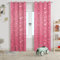 HOMEYA - Cortina Infantil 2 Unidades de 140 x 260 cm - Cortina con diseño Estrella, Deja parar la luz, Semiopaca para Habitación- 100% Poliéster