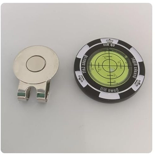 ZMShenMa 1 Pcs Golf Cap Clip Ball Marking With High-Precision Level Reading Assistance, Golf Accessories Slope Reader