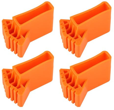 4 Stücke rutschfeste Leiterfüße, rutschfeste Leiterfußabdeckung, Schutzkappen für Leiterfüße Für Heimarbeiter Klappleiter(Orange)