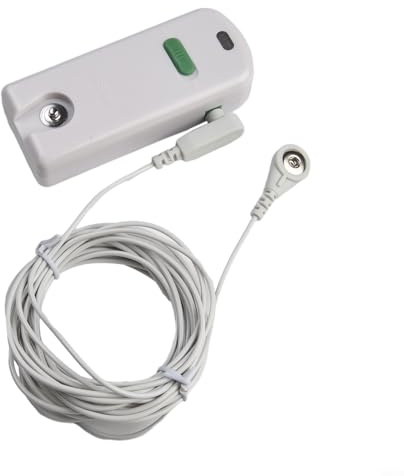 Ground tester with 15-foot grounding cord for use with grounding products, mats, sheets, pads, wristbands, blankets, pillowcases, to test effectiveness of ground connection products