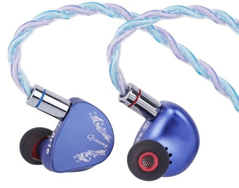 LINSOUL CVJ ARIA In-Ear-Monitor, 10-mm-Nanokristall-beschichteter dynamischer Treiberkopfhörer IEM, kabelgebundene Ohrhörer mit austauschbaren Abstimmdüsen, abnehmbares Kabel für Musiker Audiophile