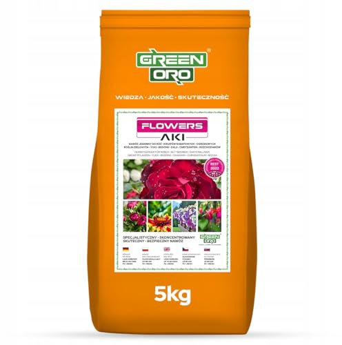 GREEN ORO FLOWERS AKI 5kg Herbstdünger für Rosen, Blumen und Zierpflanzen geeignet
