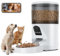 Wiby Distribuidor automático de comida para gatos y perros con cámara y cuenco de acero inoxidable, última versión, audio bidireccional