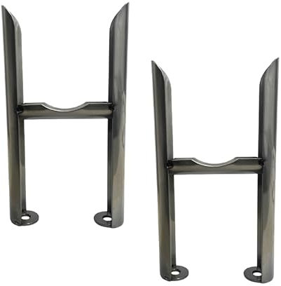 Greened House Pied de radiateur traditionnel autoportant 3 colonnes en métal brut pour chauffage central et électrique