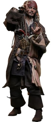 Hot Toys Pirates of The Caribbean: Dead Men Tell No Tales DX37 Captain Jack Sparrow 1/6 Scale 30.5 cm Collectible Figure