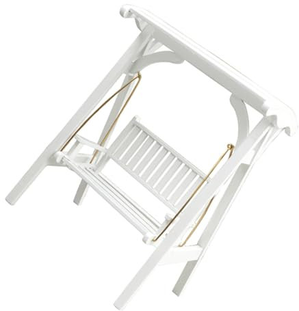 Dollhouse Miniature Swing Figurine Garden Decoration Tiny Swing for Mini House Accessories and Doll House Supply